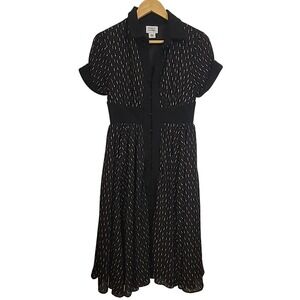 Unique Vintage 
Rockability Pinup 1950s Style‎ Dress Fit Flare 1960s Lipstick S